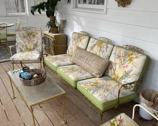WROUGHT IRON LIVING SET