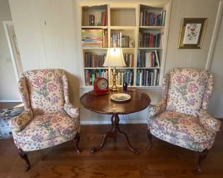 Chairs are sold.  Pie Crust Table is available 