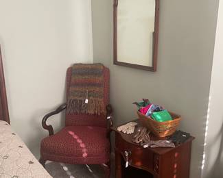 Chair and Mirror is available. Table is sold.  