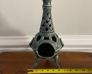 K29 - $35. Mini cast iron chimnea decor. Heavy.