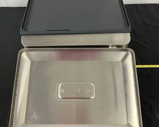 S4 - $275. Wolf Gourmet Electric Countertop Precision Griddle. Red Knob. Measures 17" wide x 17.5" deep x 8" tall. Model WGGR100S. Excellent Condition - Like new.