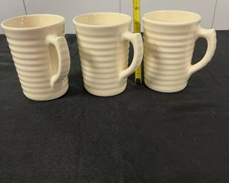 S22 - $125. 5 Pc Bauer Pottery. 3 Beer Stein 16oz. 2 Tumblers 12oz. All are in excellent, like new condition.