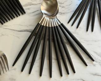 S54 - $600. Cutipol Goa Flatware. 48 Pc Set.