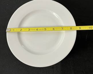 S28 - $1,150. Apilco Porcelain White. Made in France. Complete Service for 8 in Excellent Condition. (William Sonoma retail is just over $2000.)