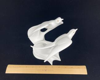 K11 - $35. Lenox "Wind Dance" sculpture. Made of fine bone china. Part of the National Audubon Society collection.