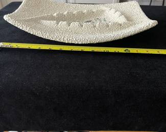 K27 - $45. MCM popcorn glaze large catch-all/ashtray. No cracks or chips. Measures 15” x 10”.