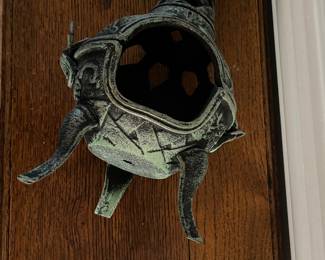 K29 - $35. Mini cast iron chimnea decor. Heavy.