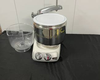 S32 - $500. Ankarsrum Assistent Original Stand Mixer. Model AKM6230GW. White with Stainless Bowl. Barely used!