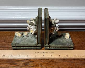 K32 - $20. Small magnolia bookends.