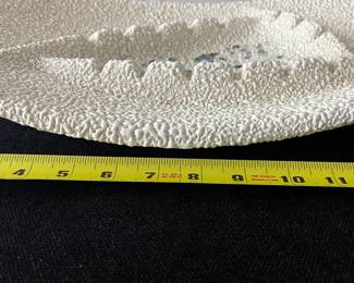 K27 - $45. MCM popcorn glaze large catch-all/ashtray. No cracks or chips. Measures 15” x 10”.