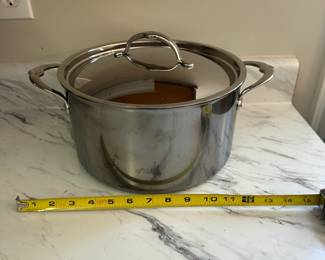 S43 - $350. Hestan 8Qt Nanobond Stock Pot with Lid. (Retails for $600.)