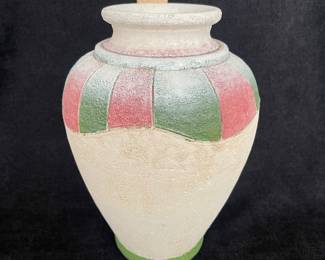 K46 - $55. Vintage Flavia Montelupo Italian pottery vase. Measures 9.5” tall.