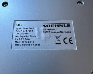 S56 - $15. Soehnle Page Profi Digital Scale.