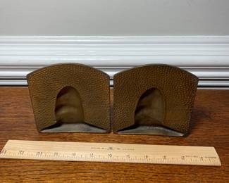 K34 - $30. Cast brass/bronze ship bookends.