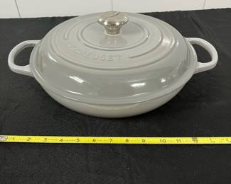 S18 - $225. Le Creuset #30 3.5 qt Braiser.