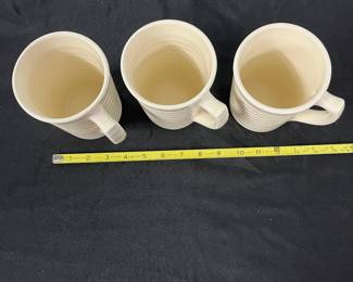 S22 - $125. 5 Pc Bauer Pottery. 3 Beer Stein 16oz. 2 Tumblers 12oz. All are in excellent, like new condition.