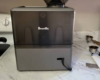 B14 - $350. Breville Espresso Machine with Grinder. Model BES870XL / E. Brushed Stainless Steel. Only used a couple times. In excellent, like new condition (retails for $682)