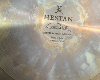 S44 - $350. 3 Pc Hestan Pans. Thomas Keller Insignia 8.5", 11", 12.5". Non Stick.