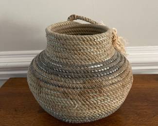 K28 - $35. Vintage Lariat rope basket.