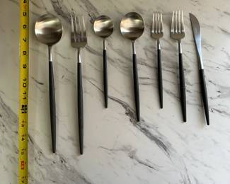 S54 - $600. Cutipol Goa Flatware. 48 Pc Set.