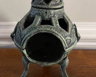 K29 - $35. Mini cast iron chimnea decor. Heavy.