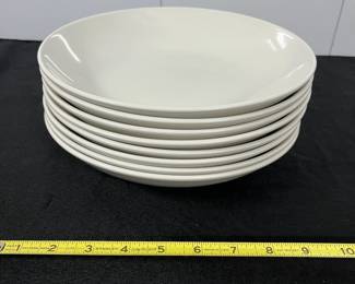 S24 - $100. Set of 8 - "Made In" Entree bowls. 10". (These might be 2nds - the insides look great but the outsides have some flaws in the finish.)