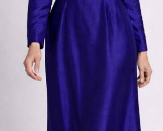 Vintage Waters and Waters bridesmaids dress royal purple