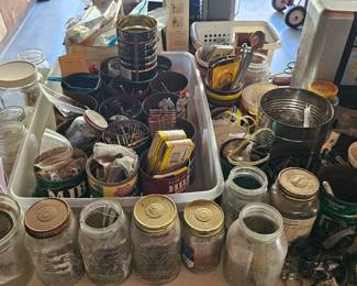 Assorted fasteners and other hardware 