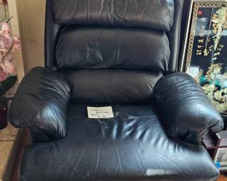 Leather recliner