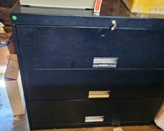Metal filing cabinet