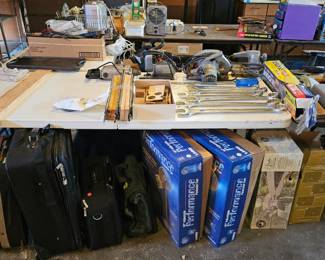 Tools, luggage, fans