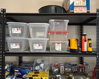 Storage containers and light bulbs