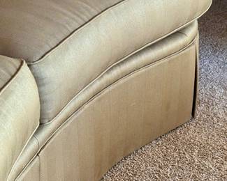 Skirt detail on sofas