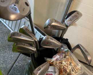 Gold clubs Callaway, Taylor Made and Wilson