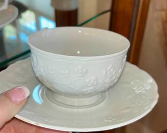 Limoge cups and saucers sold individually