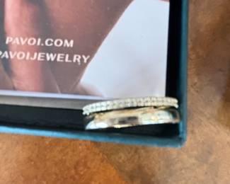 Pavoi ring  18K gold plated over 925 sterling base