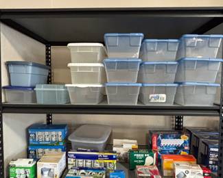 Storage containers and light bulbs