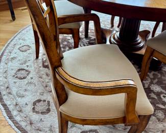 Side view of dining arm chairs (2)