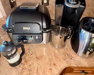 Ninja air fryer, Keurig, Wine chiller