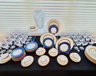 Faberge china, Schott Zwiesel  and Waterford cyrstal