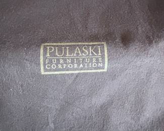 Pulaski lighted display cabinet with built in flatware keeper