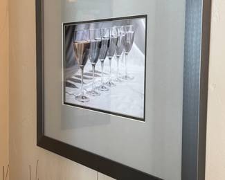 Framed and matted wall art