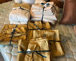 Draperies and king size sheets