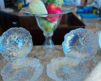 Serving bowls and footed bowl