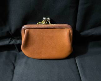 Vintage Coach KISS lock coin purse