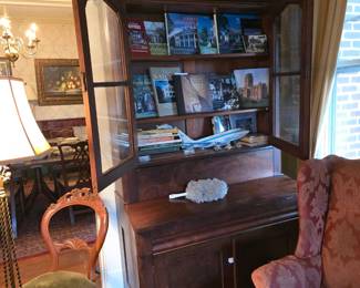 Mahogany Empire secretary/bookcase, c.1845