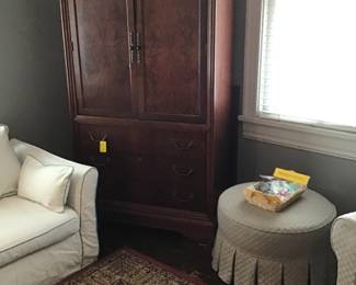 Drexel entertainment cabinet with drawers