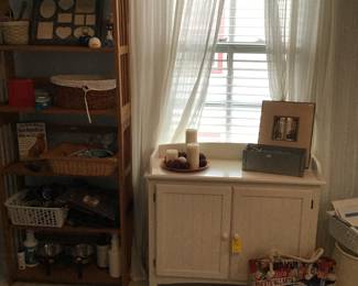 Storage cabinet, doggie/pet supplies, etc.