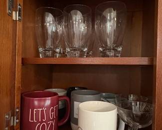 Assorted Mugs and Glassware Set