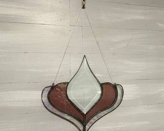 Vintage Stained Glass Sun Catcher